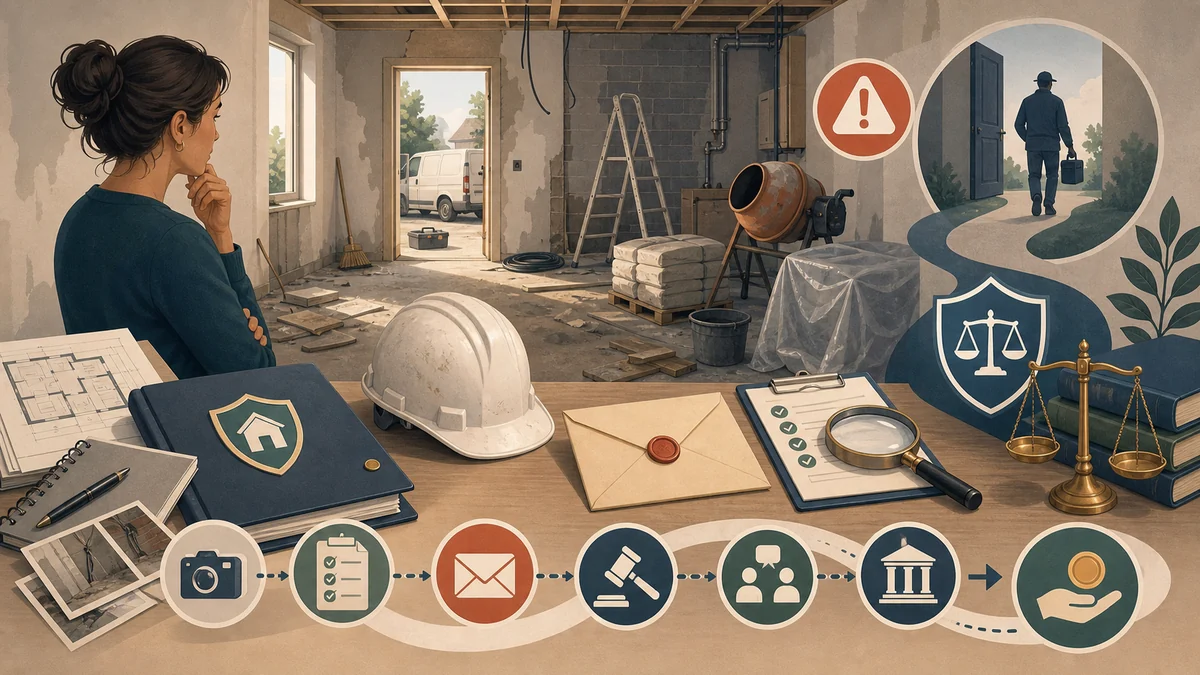 Abandon de chantier : récupérer son argent quand l'artisan disparaît