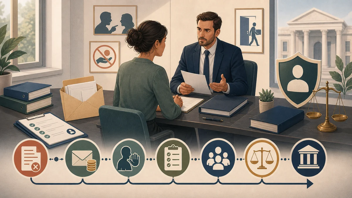 Conflit avec votre employeur : licenciement, salaire, harcèlement — vos droits