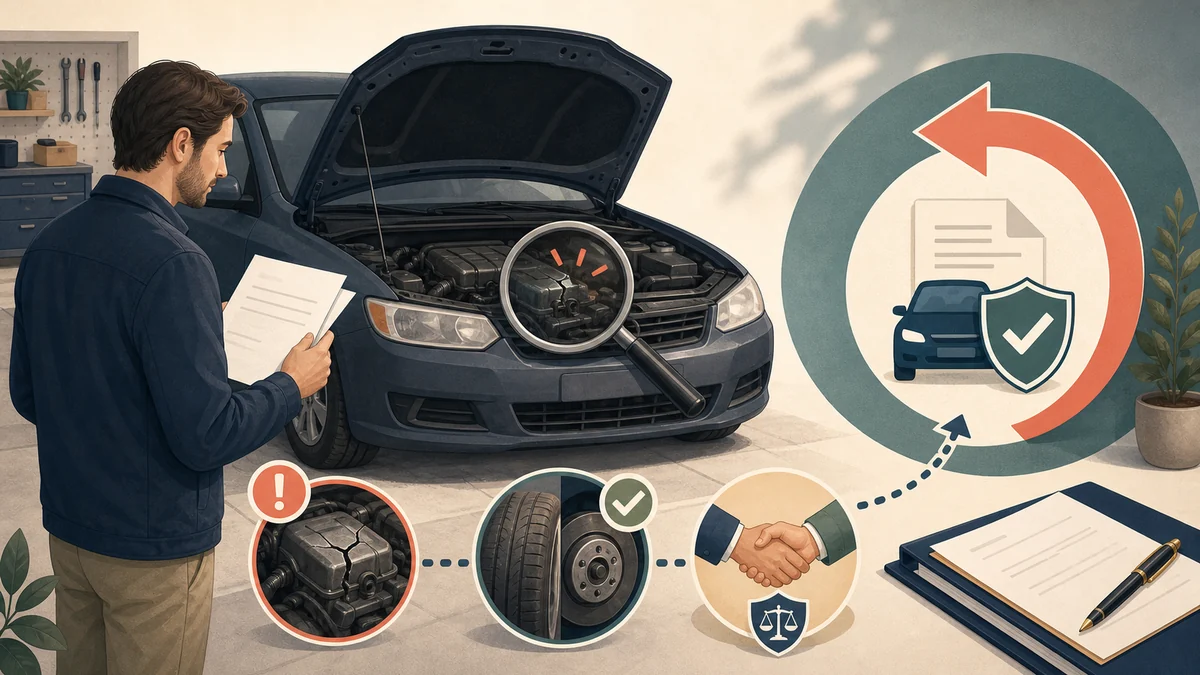 Voiture d'occasion en panne après l'achat : annuler la vente est-il possible ?